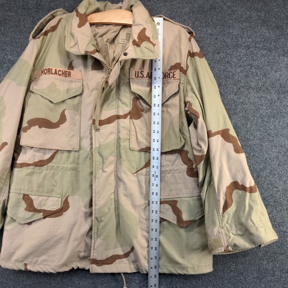 U.S. Air Force Men's Cold Weather Class 4 Field Coat Desert Camouflage M Short - Picture 13 of 15